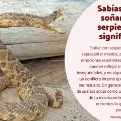 Una serpiente de cascabel con la boca abierta, lista para morder. Soñar que te muerde una serpiente puede indicar miedos o conflictos internos.