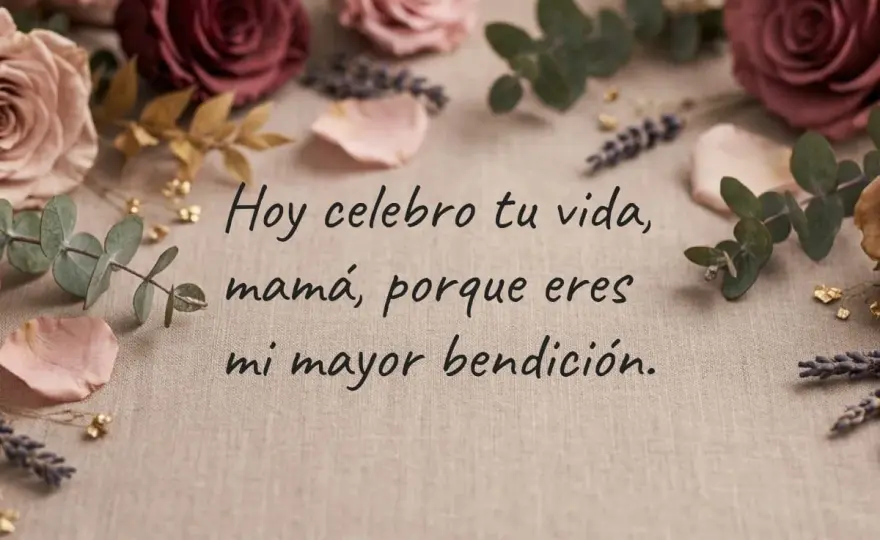 Frases para felicitar a mamá con cariño y emoción