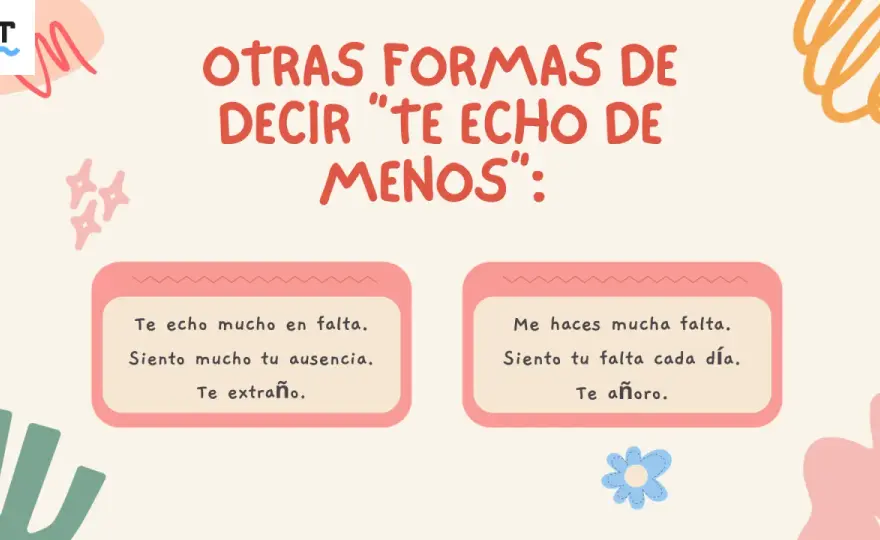 Frases para decir «te echo de menos» sin sonar exagerado